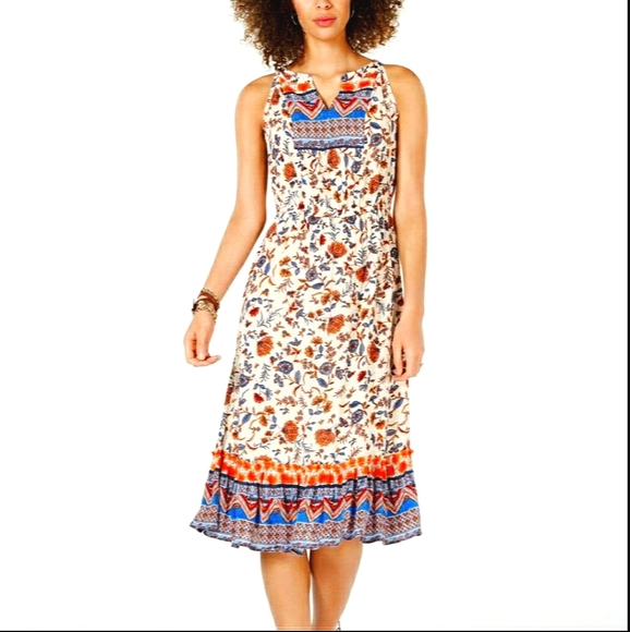 New! Style & Co Midi Dress - Picture 1 of 8